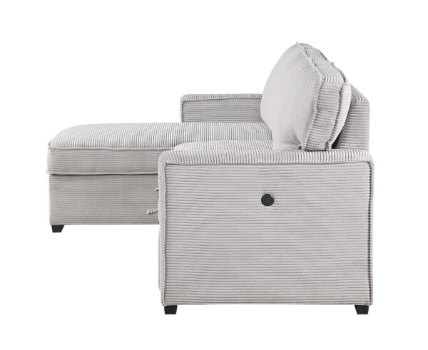 U0203 Light Gray Pull Out Sofa Bed