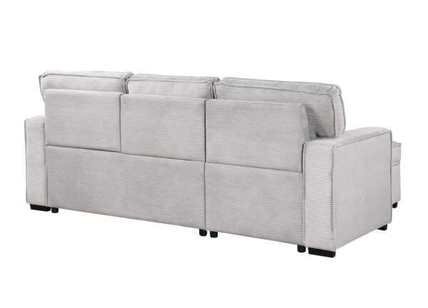 U0203 Light Gray Pull Out Sofa Bed