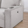 U0203 Light Gray Pull Out Sofa Bed