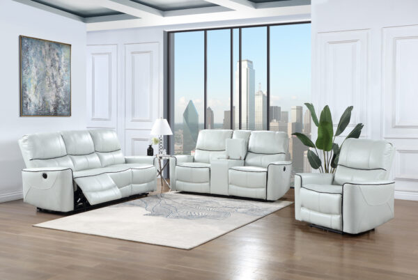 U1790 Light Gray Sofa + Loveseat + Chair