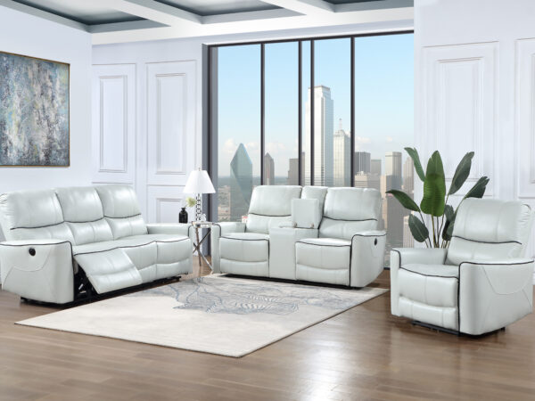 U1790 Light Gray Sofa + Loveseat + Chair