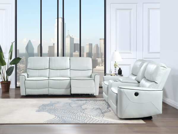 U1790 Light Gray Sofa + Loveseat