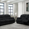 U250 Ebony Sofa + Loveseat
