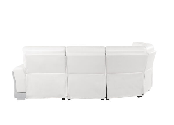 U2682 White Blanche/Gray Sectional