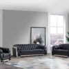 U341 Blanche Charcoal Sofa/Loveseat