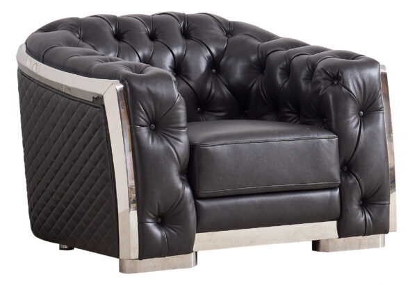 U341 Blanche Charcoal Sofa/Loveseat
