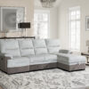 U3822 Beige/Khaki Pull Out Sofa Bed