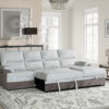 U3822 Beige/Khaki Pull Out Sofa Bed