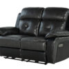 U5050 Charcoal + Black Loveseat