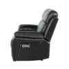 U5050 Charcoal + Black Loveseat