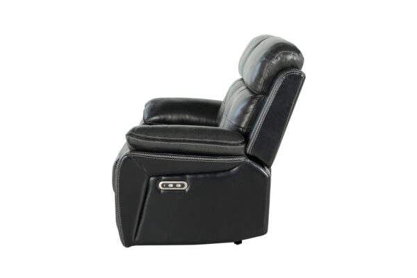 U5050 Charcoal + Black Loveseat