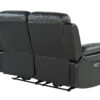 U5050 Charcoal + Black Loveseat
