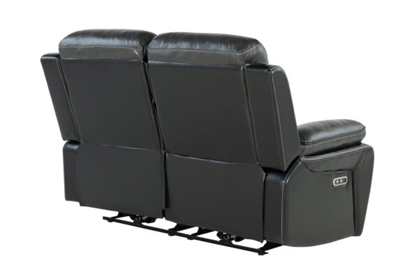 U5050 Charcoal + Black Loveseat