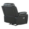 U5050 Charcoal+Black Reclining Chair