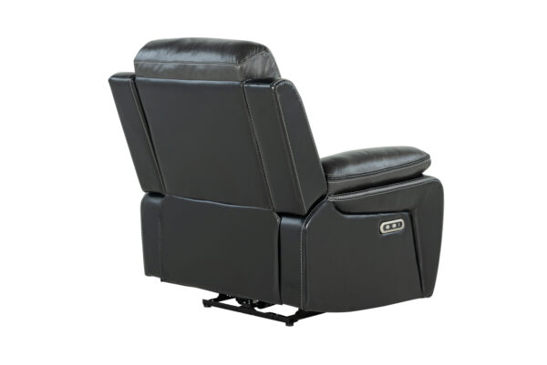 U5050 Charcoal+Black Reclining Chair