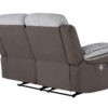 U5050 Light Grey/Dark Grey Reclining Loveseat