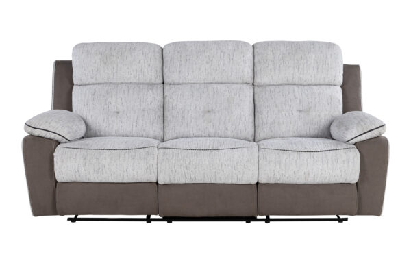 U5050 LIGHT GREY/DARK GREY 30 RECLINING SOFA/RECLINING LOVESEAT