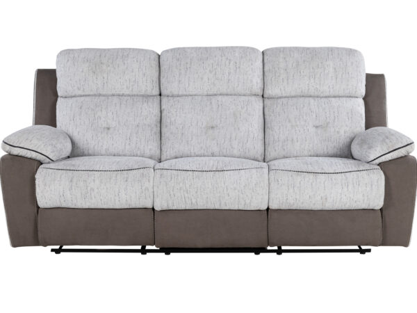 U5050 Light Gray / Dark Gray Reclining Sofa