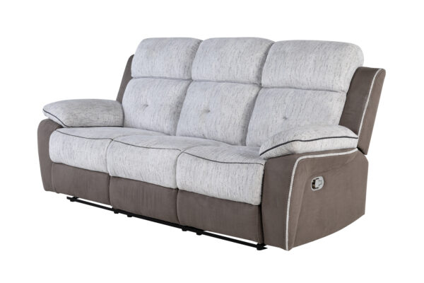 U5050 LIGHT GREY/DARK GREY 30 RECLINING SOFA/RECLINING LOVESEAT