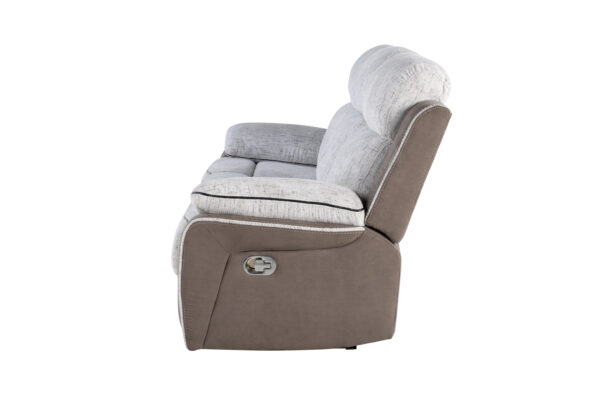 U5050 LIGHT GREY/DARK GREY 30 RECLINING SOFA/RECLINING LOVESEAT