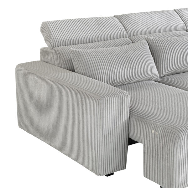 U5945 Grey Power Sectional