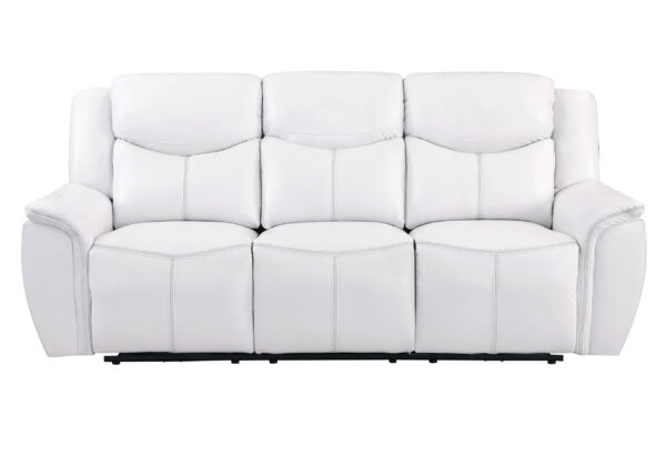 U5987 Blanche White Power Reclining Sofa