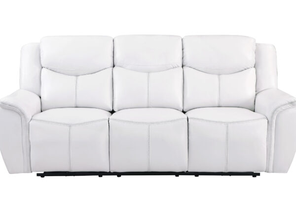 U5987 Blanche White Power Reclining Sofa