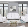 U5987 Blanche White Power Reclining Sofa + Loveseat