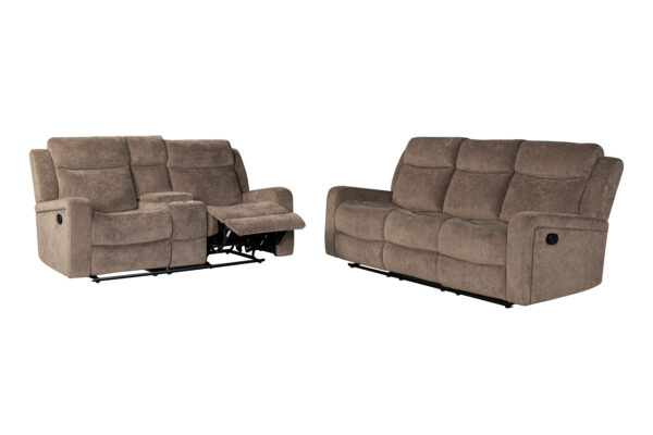 U6024 Mocha Sofa + Loveseat