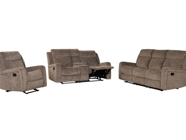 U6024 Mocha Sofa + Loveseat + Chair