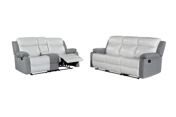 U6027 White Ash Sofa + Loveseat