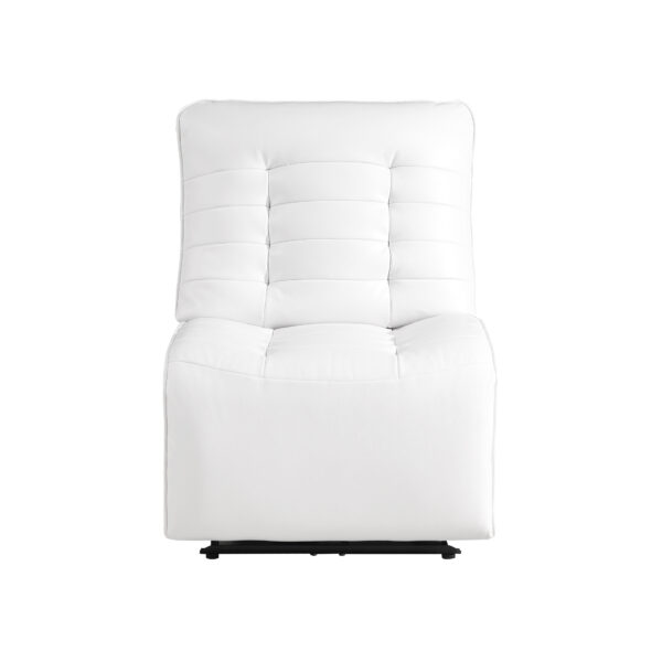U6066 Blanche White Power Armless Chair