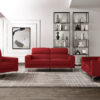 U6109 Red Sofa + Loveseat