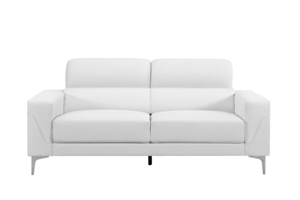 U6109 White Sofa + Loveseat