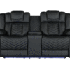 U7068 Black Loveseat