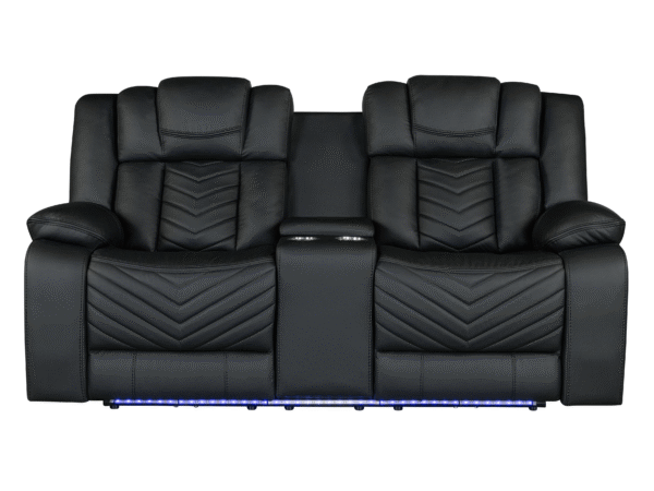U7068 Black Loveseat