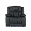U7068 Black Reclining Chair