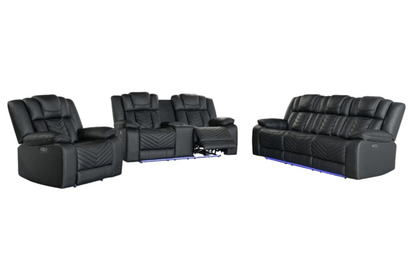 U7068 Black Reclining Chair