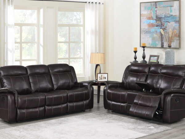 U8253 Espresso Reclining Loveseat