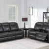 U8253 Gray Reclining Loveseat