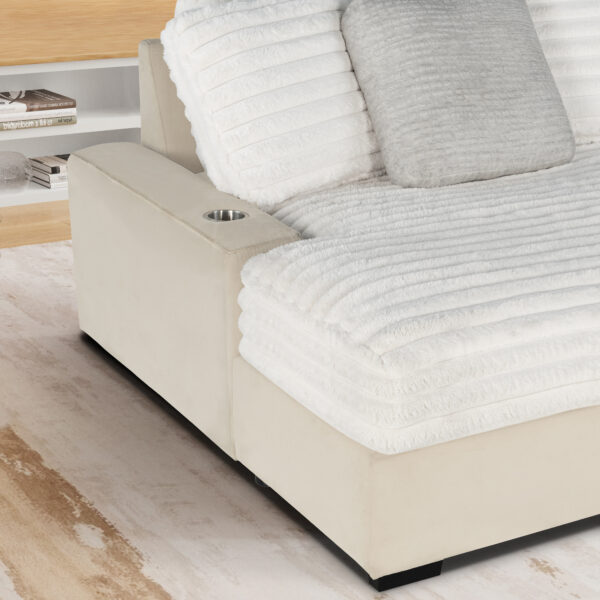 U8291 Beige Lounger