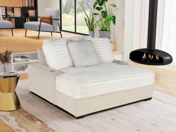 U8291 Beige Lounger