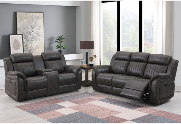 U8517 Gray Sofa + Loveseat