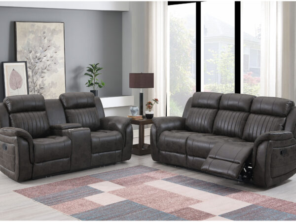 U8517 Gray Sofa + Loveseat