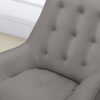 U8933 Leather Accent Chair Light Grey