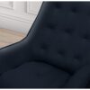 U8933 Leather Accent Chair Navy