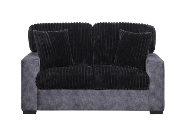 U9016 Black/Granite Loveseat