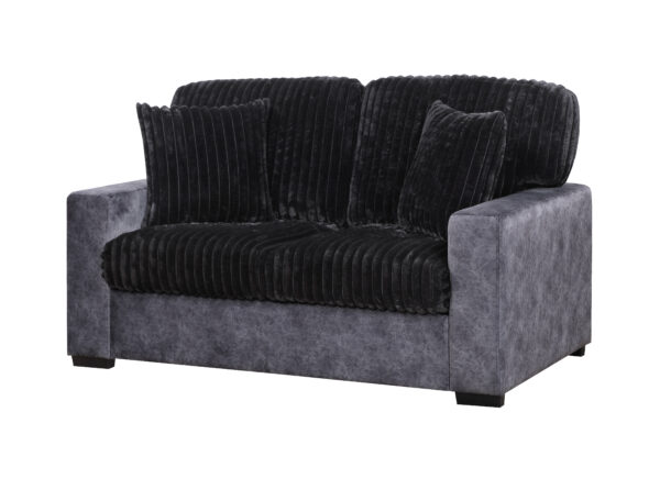 U9016 Black/Granite Loveseat