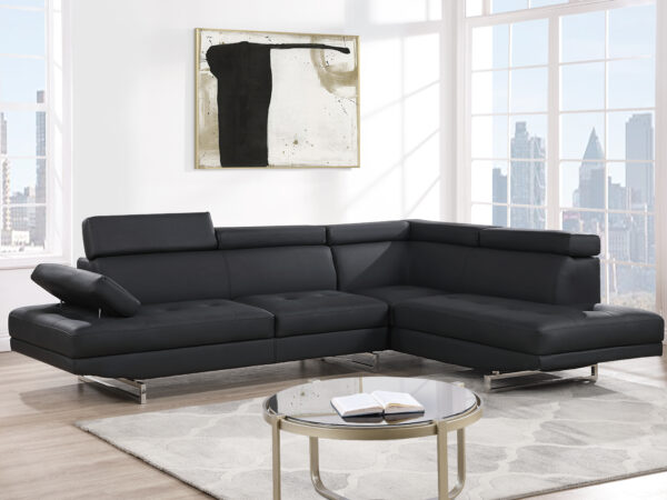 U9784 Black Sectional