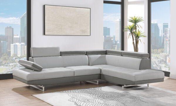 U9784 Dark Gray/Light Gray Sectional